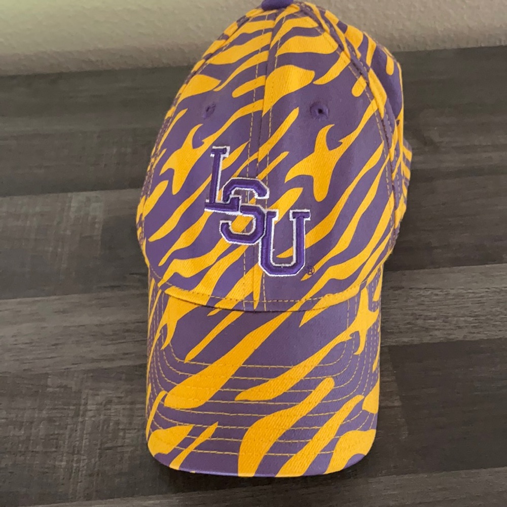 Tiger stripe Adidas LSU hat